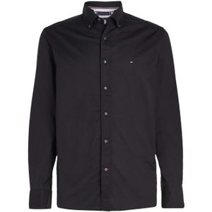 Tommy Hilfiger Heren Core Flex Poplin Overhemd (Zwart)