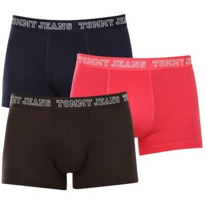Men's Tommy Hilfiger 3 Pack Varsity Trunk Boxer Shorts In Multi Colour - Maat M