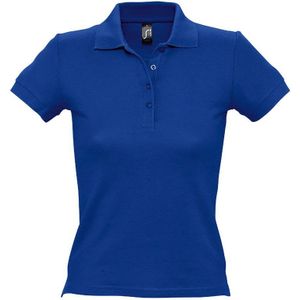 SOLS Vrouwen/dames Mensen Pique Korte Mouw Katoenen Poloshirt (Koningsblauw)