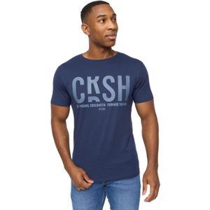 Crosshatch Heren Solari T-Shirt (Marineblauw)