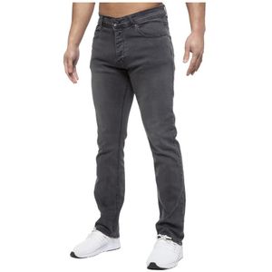 Enzo heren jeans met rechte pasvorm en stretch