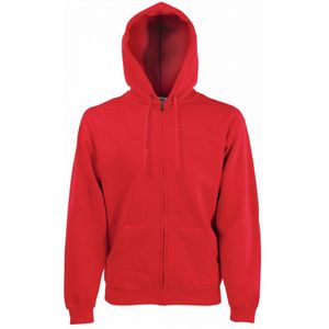 Fruit Of The Loom Heren Premium 70/30 Hooded Zip-Up Sweatshirt / Hoodie (Rood) - Maat XL
