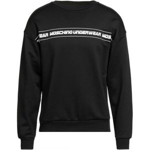Zwart sweatshirt met merklogo van Moschino