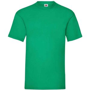 Fruit of the Loom Heren Valueweight T-Shirt (Kelly Groen)