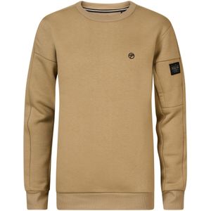 Petrol Industries - Jongens Logo sweater Salcha - Bruin