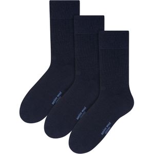 Steven - Heren 3 Paar Originele Merino Wollen Sokken | Lichtgewicht Boot Sokken - Marine