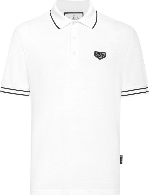 Jacquard poloshirt met monogram