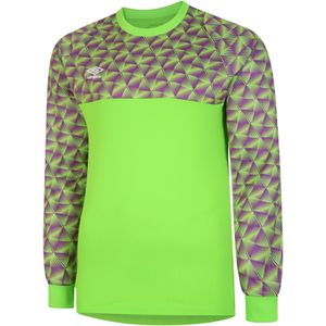 Umbro Heren Flux keepershirt met lange mouwen (Groene gekko/paarse cactus)