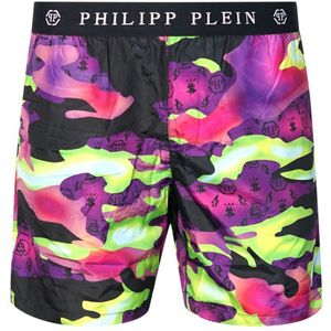 Philipp Plein Camouflage Green Swim Shorts