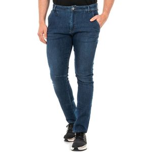La Martina - Texaanse Lange Broek - Blauw - Katoen-Elastaan-Polyester