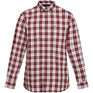 Regatta Heren Lance geruit overhemd (Syrah Rood)