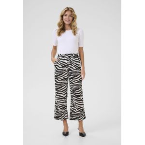 Kaffe - Dacia - Harembroek - Zwart/Wit - Dierenprint - 7/8 Lengte