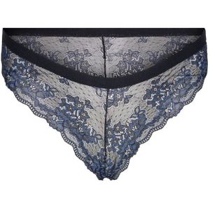 Zizzi String LHELLE Blauw/zwart - Maat XL