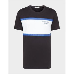 Boy's Calvin Klein Juniors Stack Block T-Shirt in Black