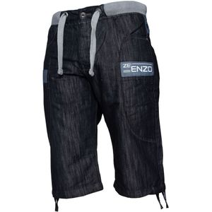 Enzo | Heren elastische denim shorts