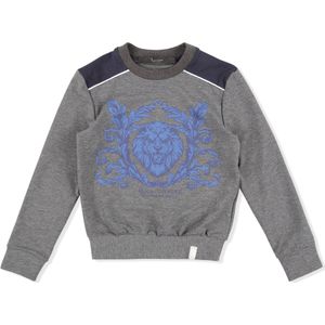 Sweatshirt - Katoen Fleece - Crewneck - Met Leeuwenkop - Heren
