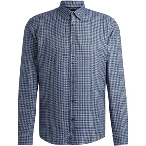 Men's Hugo Boss Regular-Fit Shirt in Navy