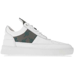 Heren Filling Pieces X Daily Paper Low Top Trainers in Wit