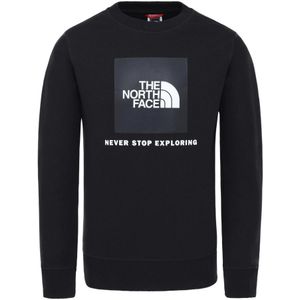 The North Face Jeugdbox Sweatshirt Met Ronde Hals In Zwart - Maat XS
