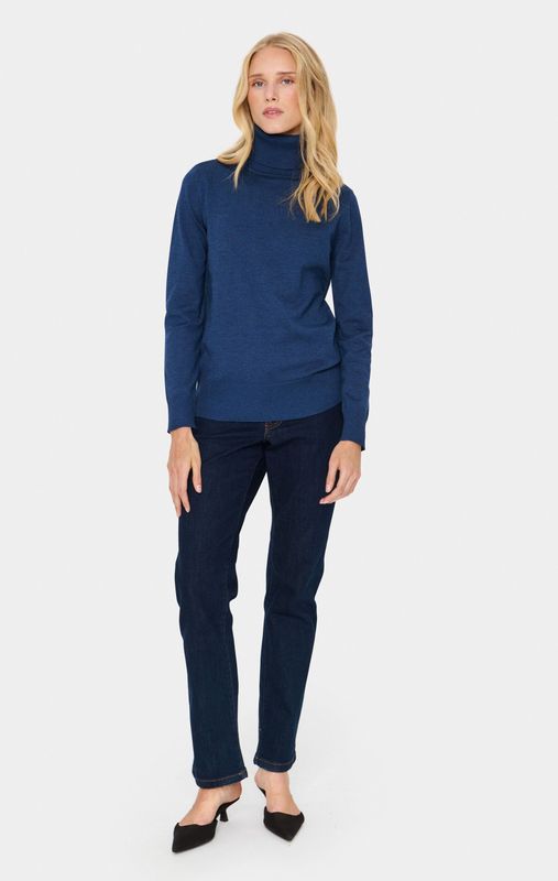 Titan Melange - Coltrui - Classic Fit - Lange Mouwen - Ribboord