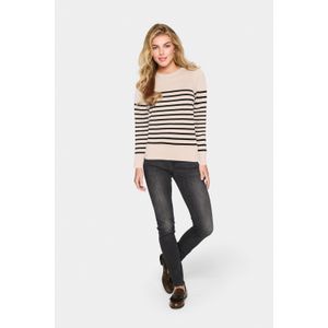 Saint Tropez - Gestreepte Knitwear - Lange Mouwen - Ronde Hals