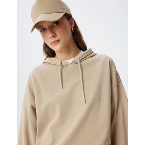 Koton - Sweatshirt - Zwart - Lange Mouwen - Kapuchon - Katoen