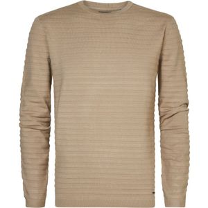 Petrol Industries - Heren Fijngebreide Pullover - Taupe - Maat 2XL