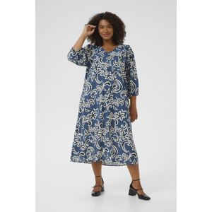 Jurk KCmahlia A-shape blue white