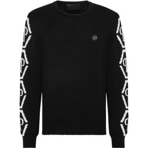 Pullover - Ronde Hals - Hexagon - Katoenmix