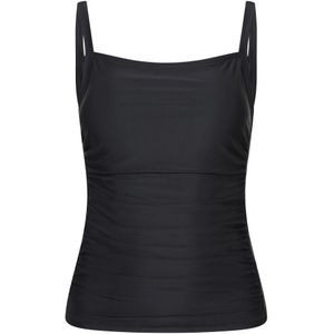 Mountain Warehouse Dames Effen Buik Controletankini Top (Zwart)