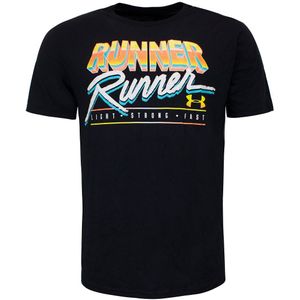 Under Armour - Korte Mouw Crew Neck - T-shirt - Zwart - Heren