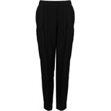 Silvian Heach - Rechte Broek - Zwart - Leer - Getailleerde Snit