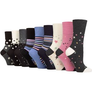 Gentle Grip - SOLRM394041 - Dames Bamboe Sokken - 9 Pak