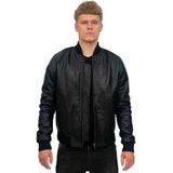 Heren - Leren Bomberjack - Zwart - Pretoria
