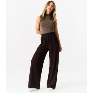 Trekbroek met getextureerde elastische taille