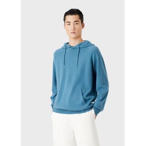 Heren Emporio Armani Pullover Hoodie in Blauw