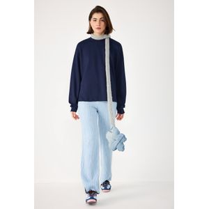 Sweat-shirt ras du cou en coton