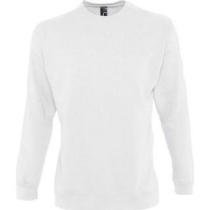 SOLS Heren Supreme Plain Cotton Rich Sweatshirt (Wit) - Maat 2XL
