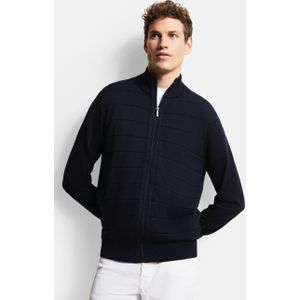 Bugatti Herren Vest met 3-D structuurstrepen