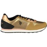 Metallic Lage Sneakers Roségoud Stijl