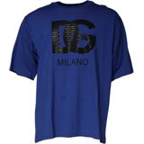 Dolce & Gabbana - Short Sleeve Crew Neck T-shirt - Blauw