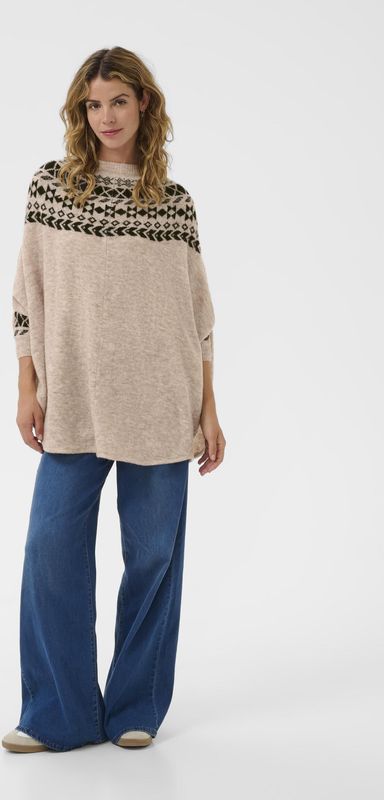 Poncho CRCherrie Poncho Loose fit beige