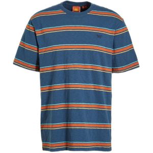 Superdry Gestreept Oversized T-shirt Blue Bottle Stripe - Heren - Maat 2XL