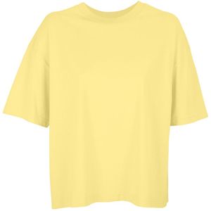SOLS Dames/Dames Boxy Organic Oversized T-shirt (Lichtgeel)