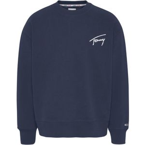 Tommy Jeans Sweaters Signature Crew Sweater Blauw
