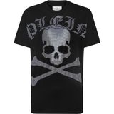 Philipp Plein, Heren, Tops, Zwart, Maat: L Katoen,