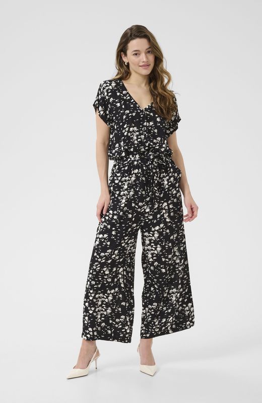 Kaffe - Jumpsuit - Veelkleurig - Krijt Grafische Print