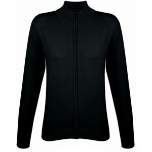 SOLS Vrouwen/dames Gordon Full Zip Cardigan (Zwart)