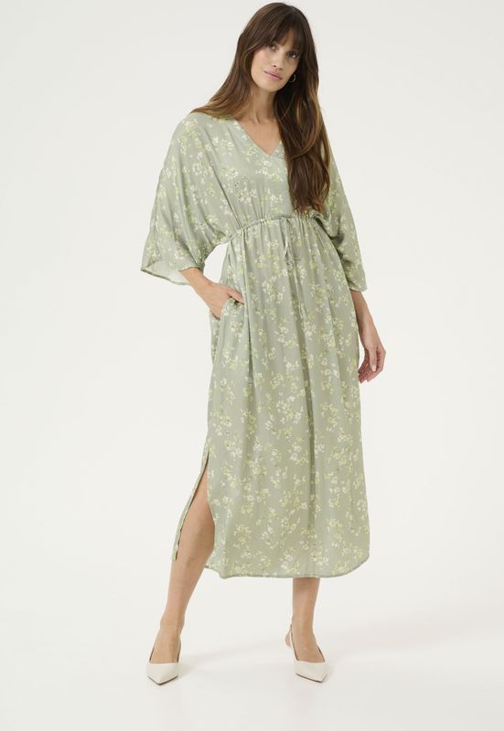 Jurk Casual fit Seagrass Flower green