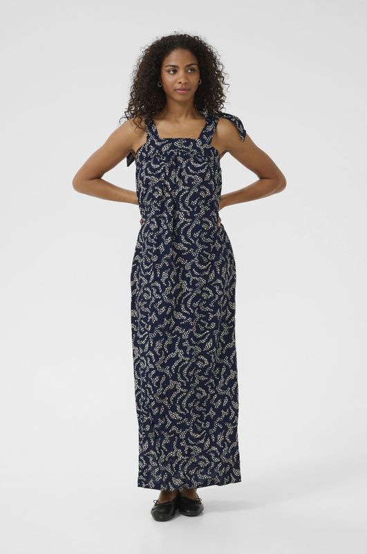 Kaffe - Kabarton Dress 10509912 - Jurk - Blauw - Viscose